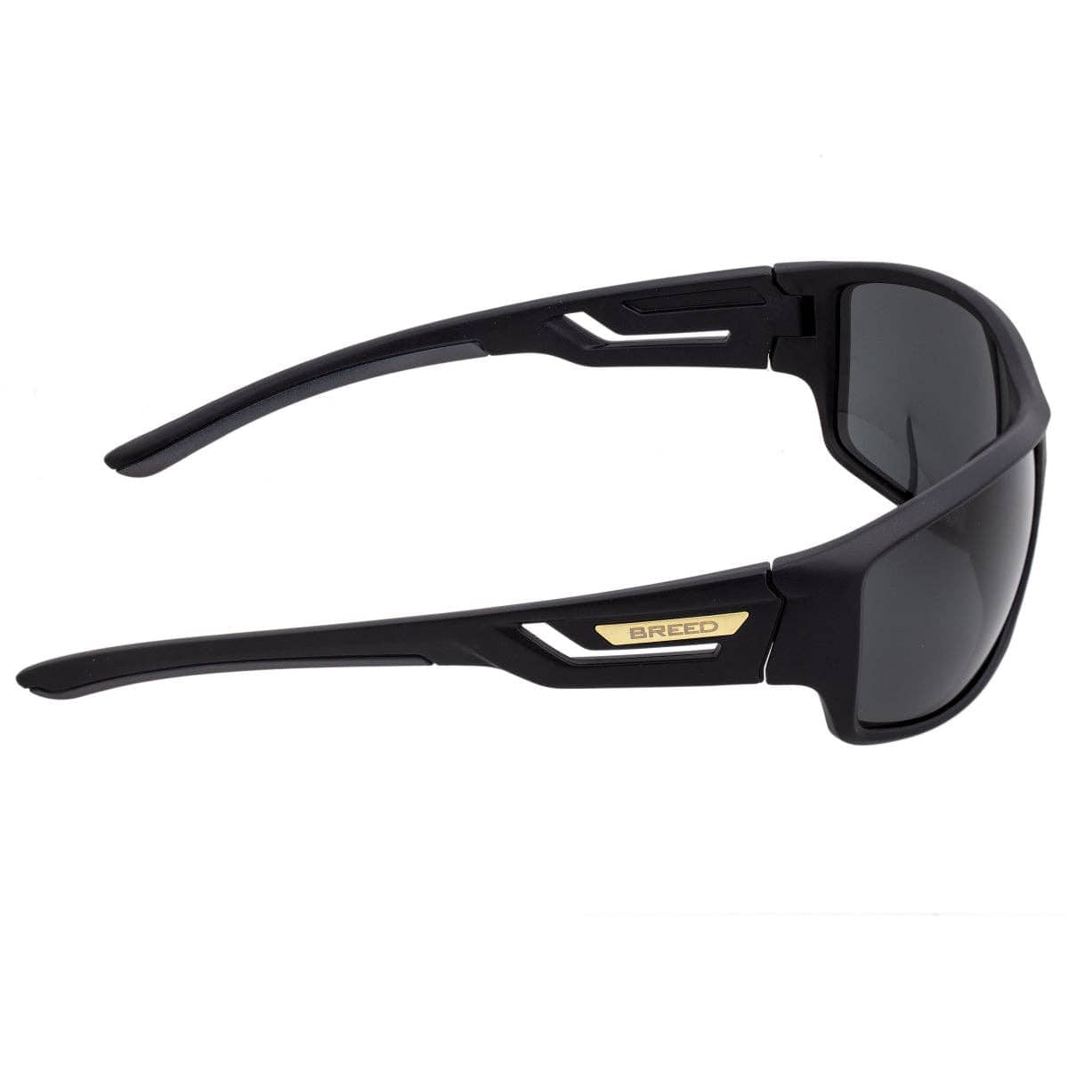 Breed Breed - Breed Aquarius TR90 Polarized Wrap Sunglasses: Black/Black