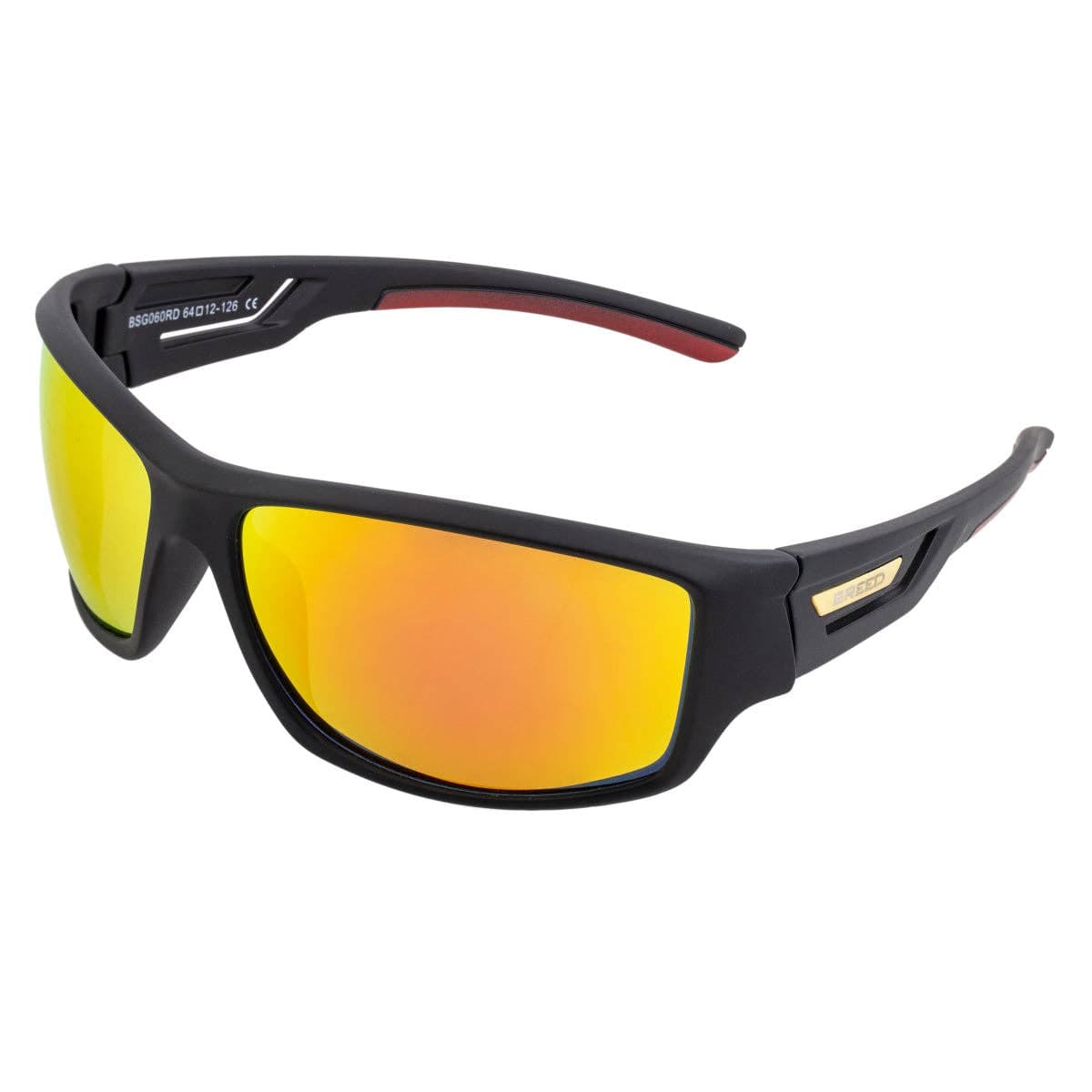 Breed Breed - Breed Aquarius TR90 Polarized Wrap Sunglasses: Black/Black