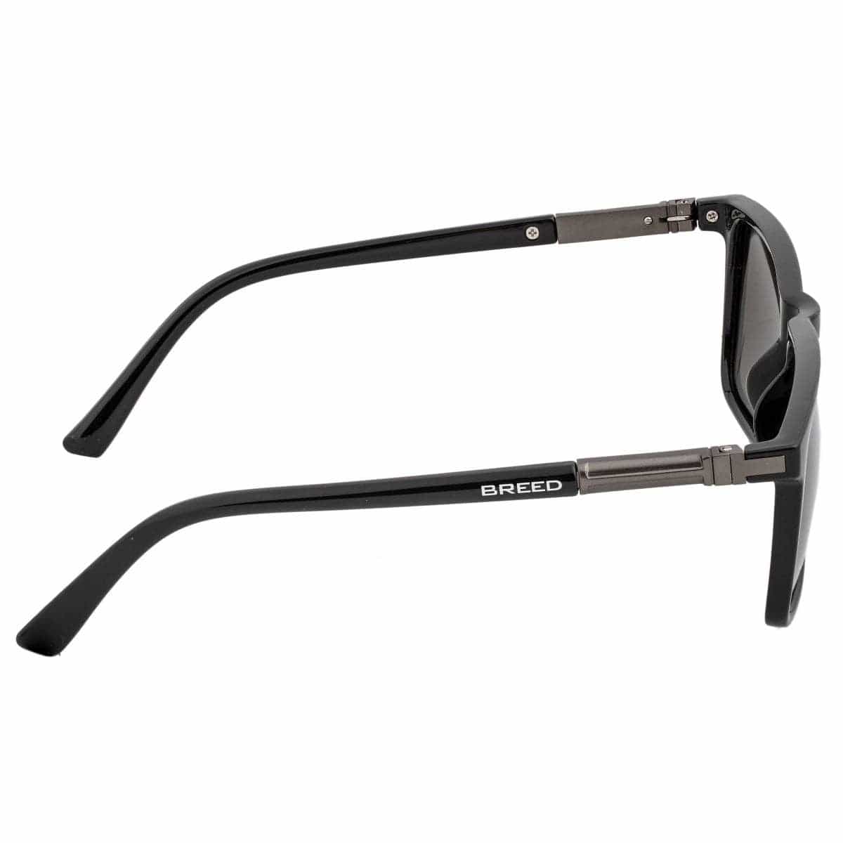 Breed Breed - Breed Caelum Acetate Polarized Wayfarer Sunglasses: Black/Blue