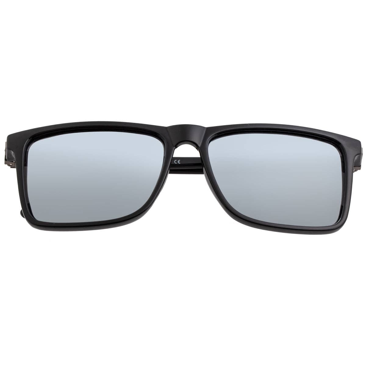 Breed Breed - Breed Caelum Acetate Polarized Wayfarer Sunglasses: Black/Silver