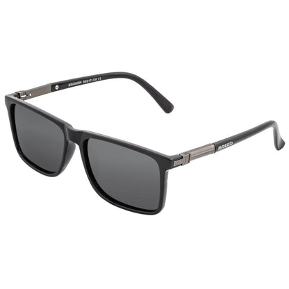 Breed Breed - Breed Caelum Acetate Polarized Wayfarer Sunglasses: Black/Silver