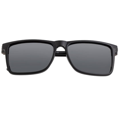 Breed Breed - Breed Caelum Acetate Polarized Wayfarer Sunglasses: Black/Silver