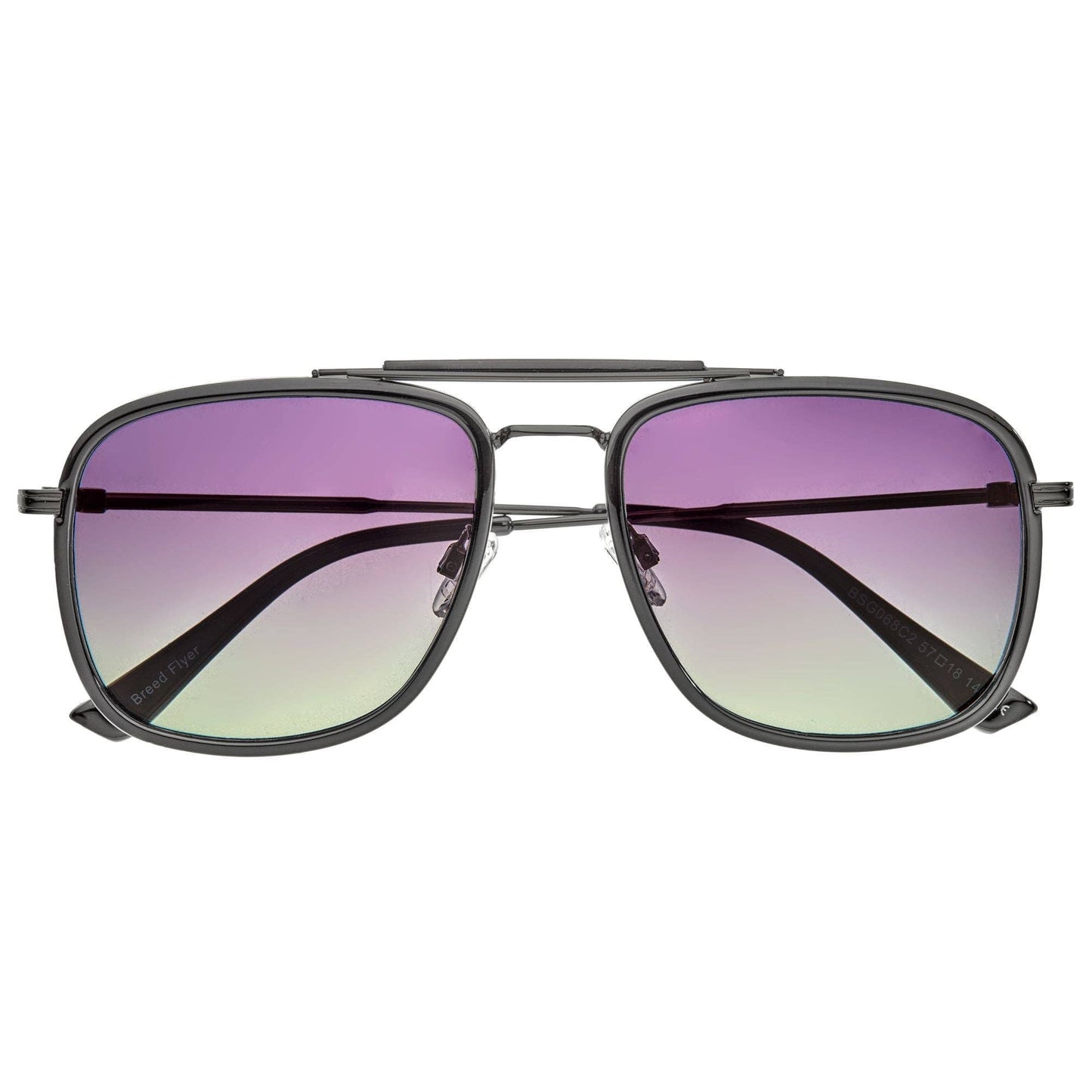 Breed Breed - Breed Flyer TR90 Polarized Aviator Sunglasses: Black/Black