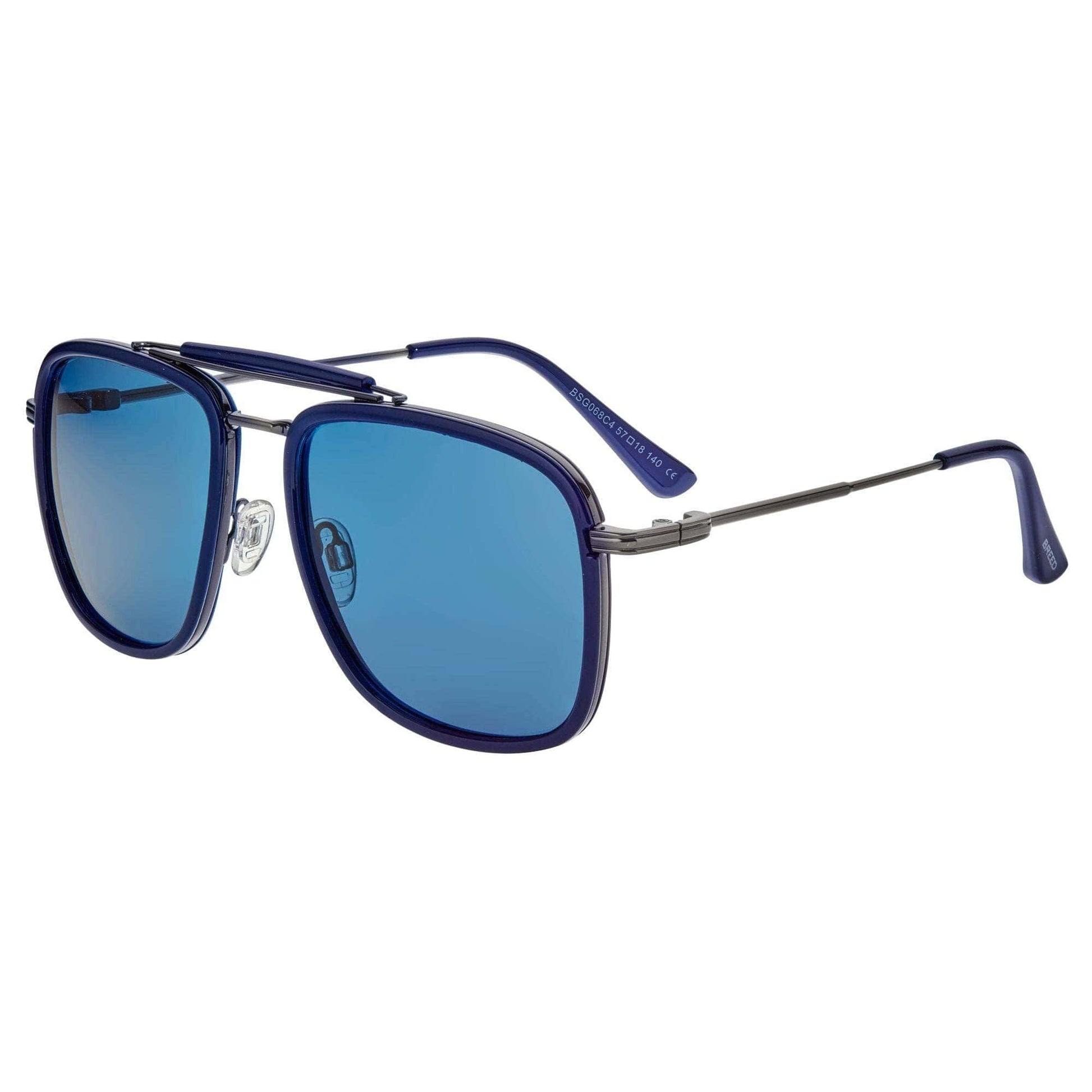 Breed Breed - Breed Flyer TR90 Polarized Aviator Sunglasses: Black/Black
