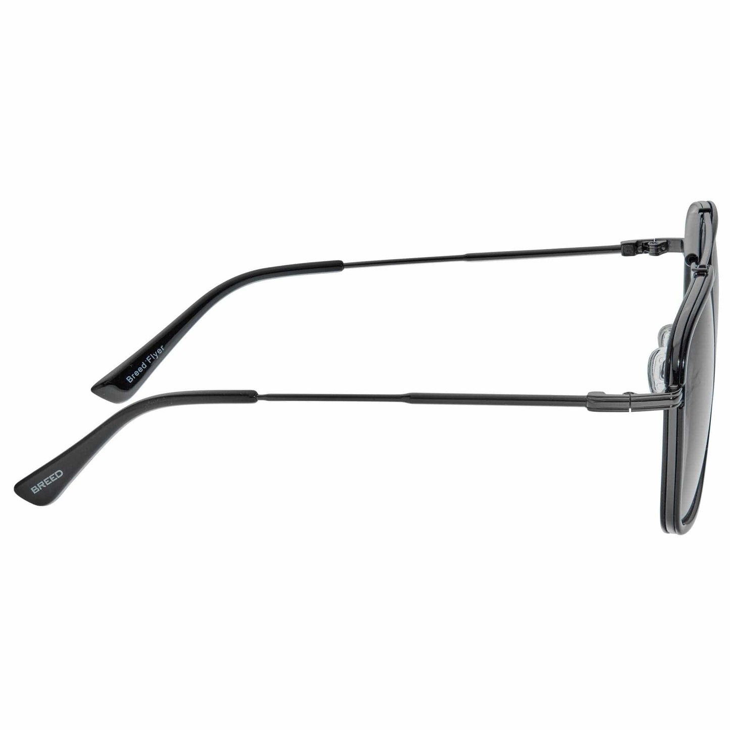 Breed Breed - Breed Flyer TR90 Polarized Aviator Sunglasses: Black/Black
