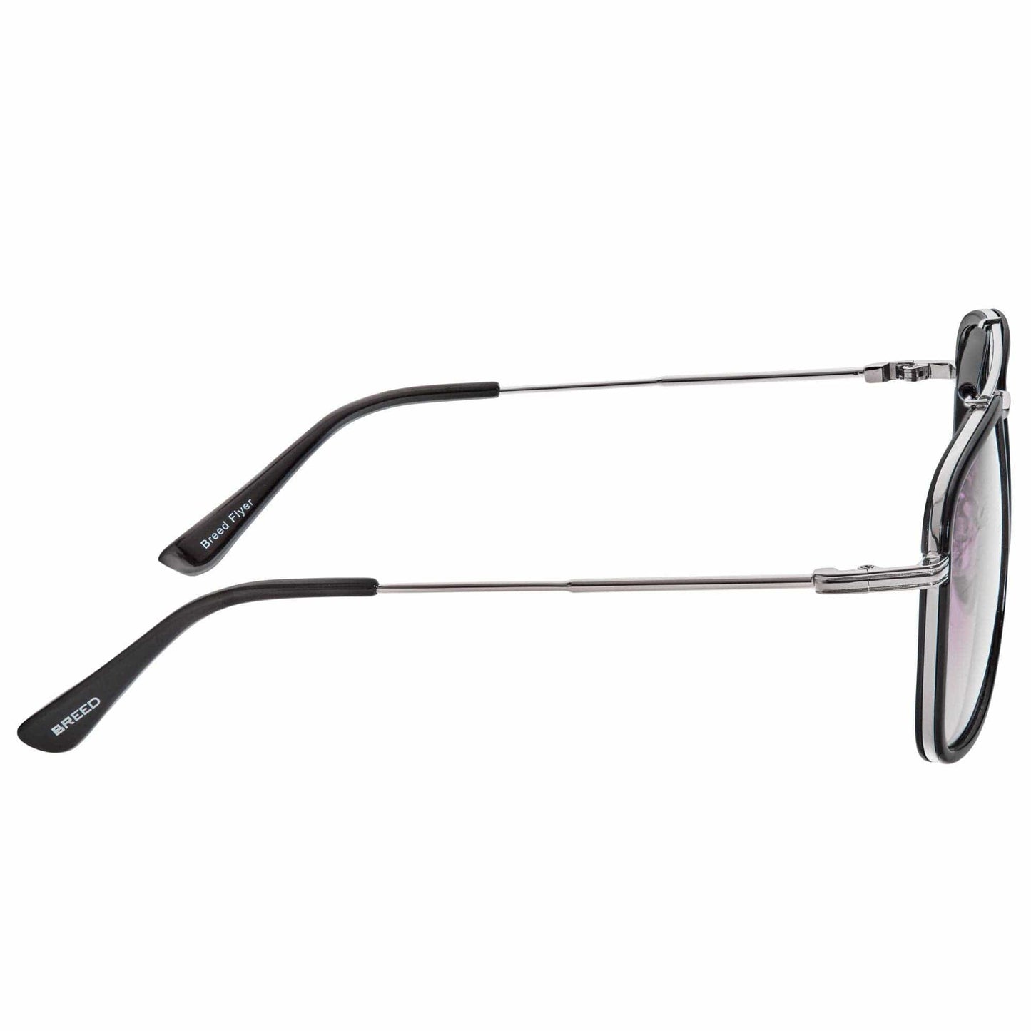 Breed Breed - Breed Flyer TR90 Polarized Aviator Sunglasses: Black/Black