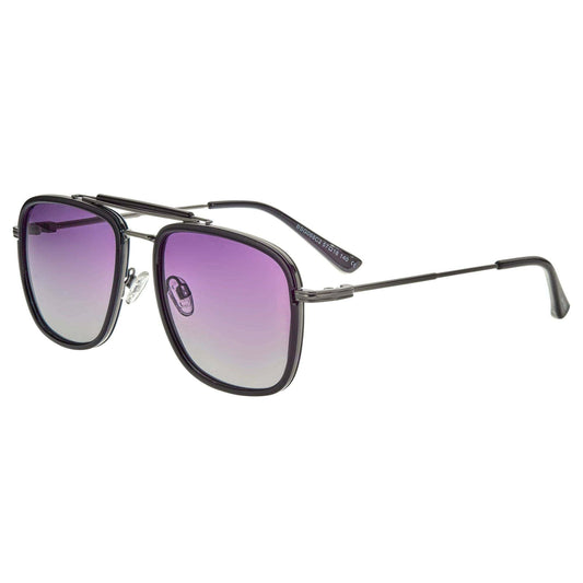 Breed Breed - Breed Flyer TR90 Polarized Aviator Sunglasses: Black/Black