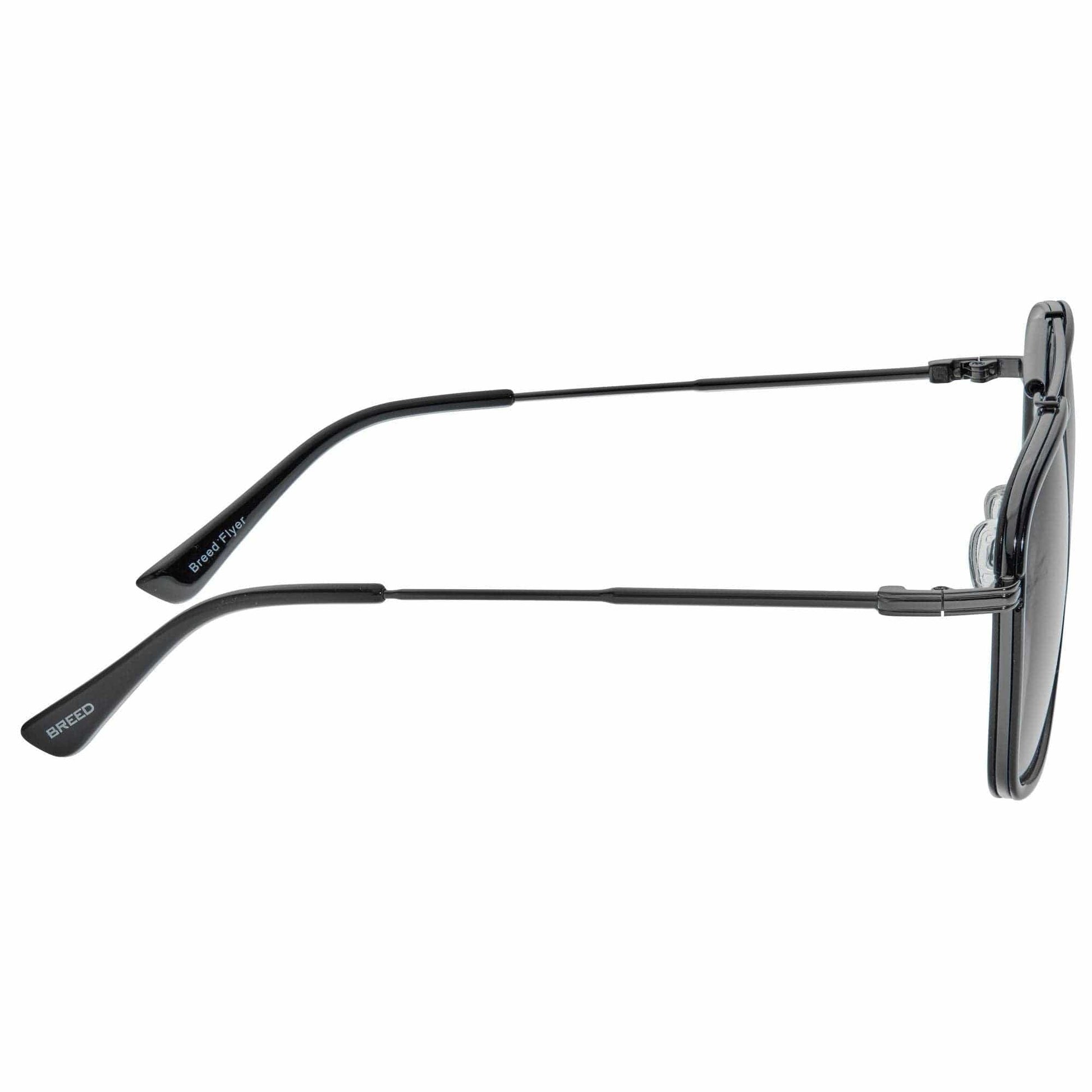 Breed Breed - Breed Flyer TR90 Polarized Aviator Sunglasses: Black/Purple