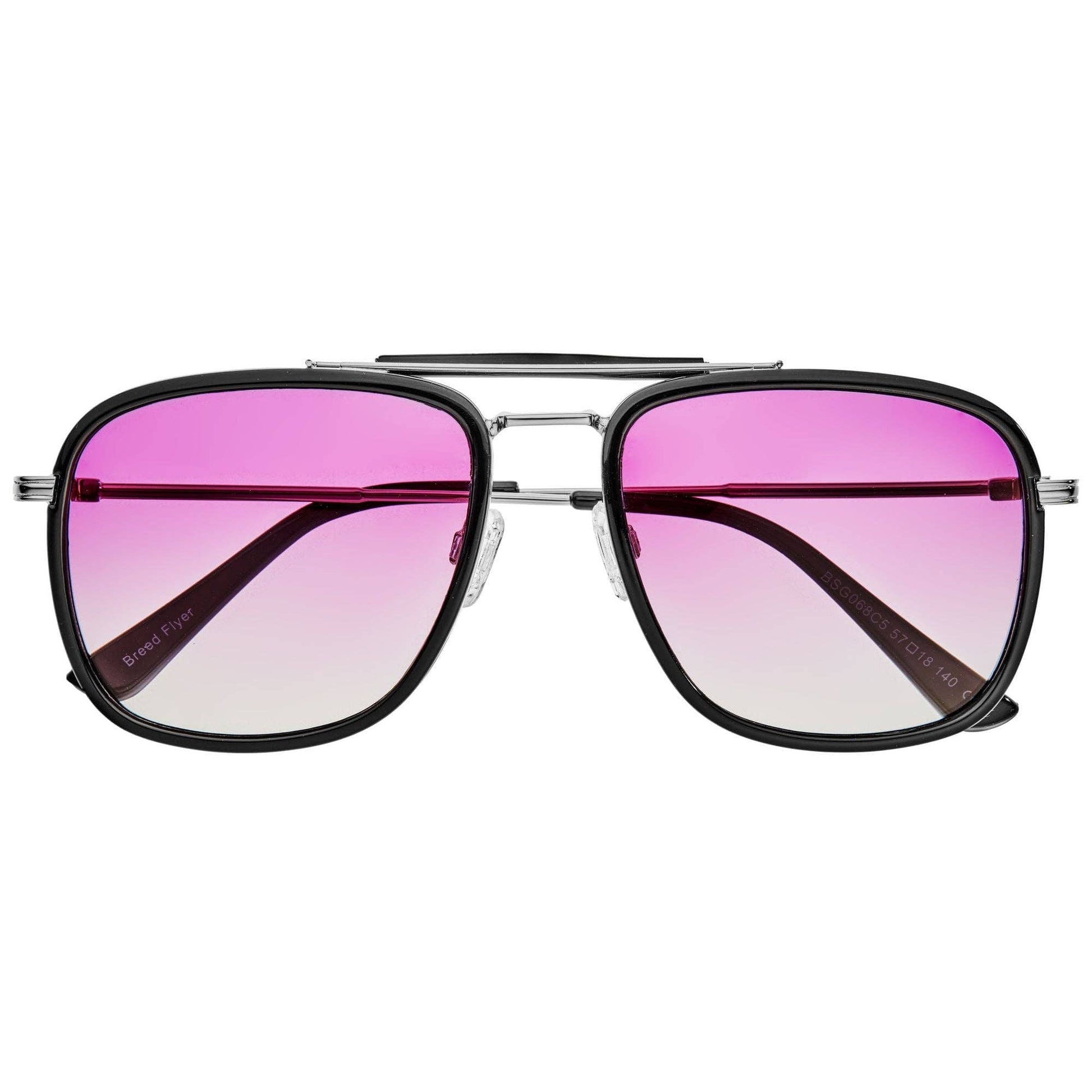 Breed Breed - Breed Flyer TR90 Polarized Aviator Sunglasses: Black/Purple