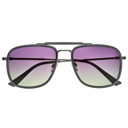 Breed Breed - Breed Flyer TR90 Polarized Aviator Sunglasses: Black/Purple