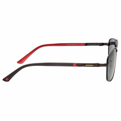 Breed Breed - Breed Gotham Stainless Steel Polarized Aviator Sunglasses: Silver/Black