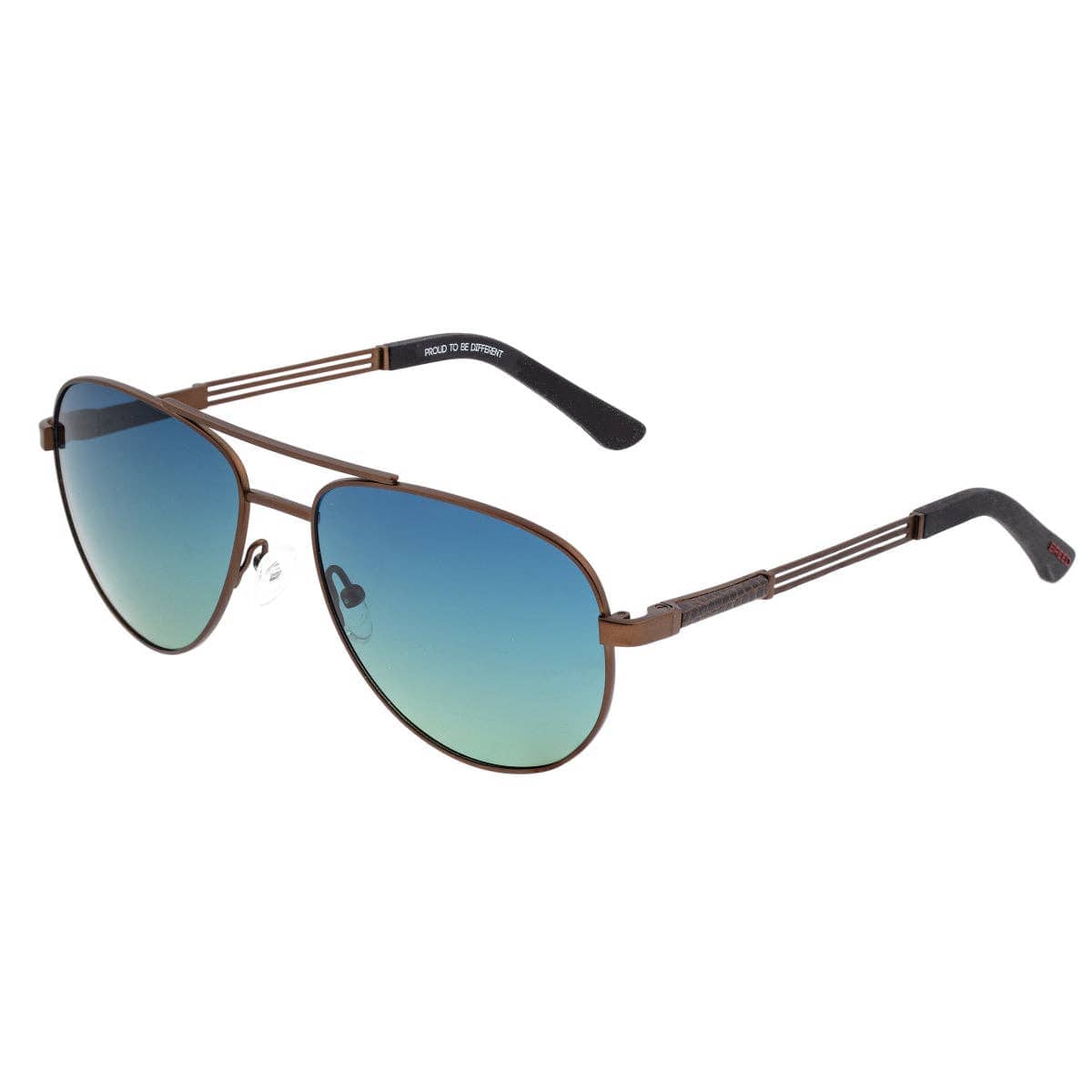Breed Breed - Breed Leo Titanium Polarized Aviator Sunglasses: Black/Brown