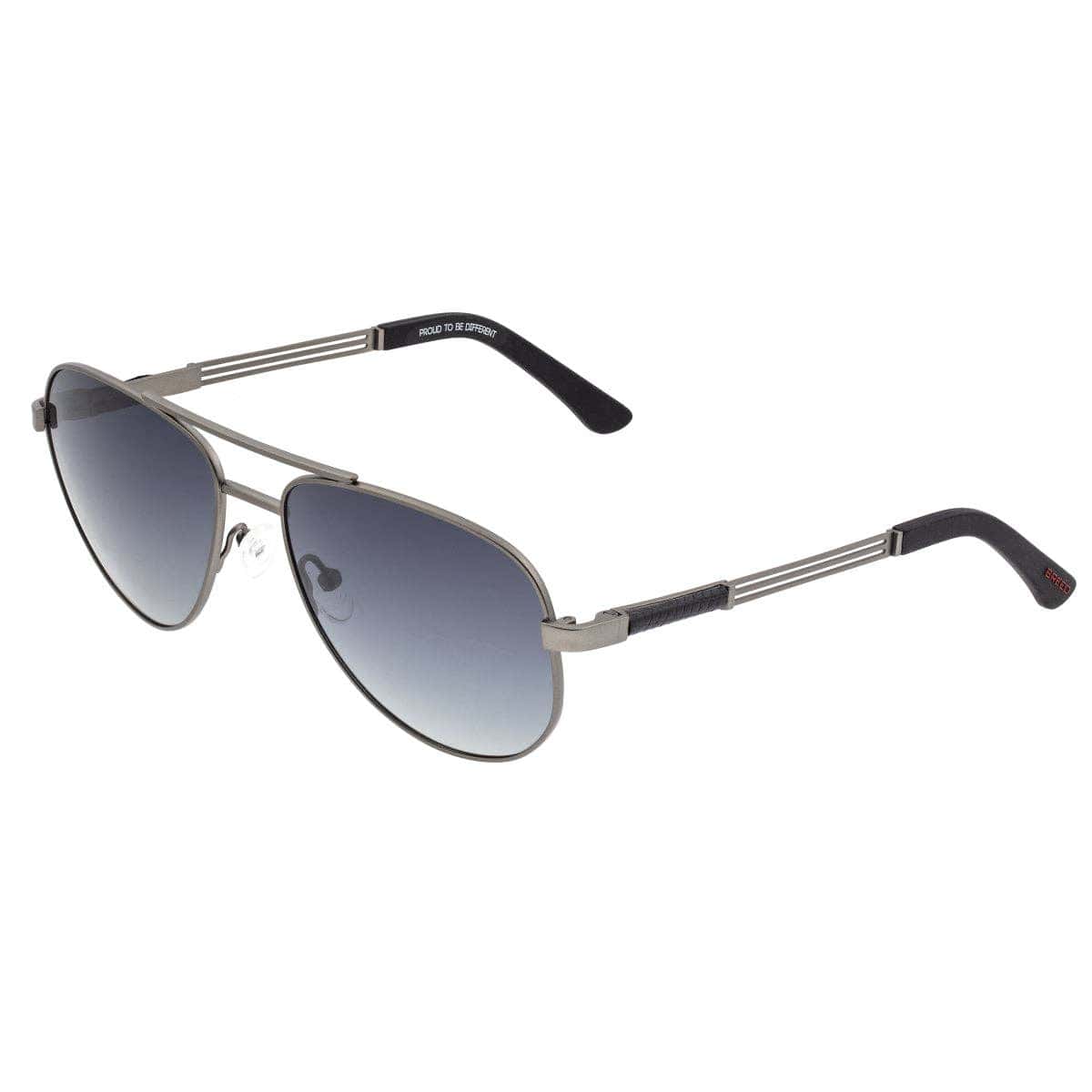 Breed Breed - Breed Leo Titanium Polarized Aviator Sunglasses: Black/Brown