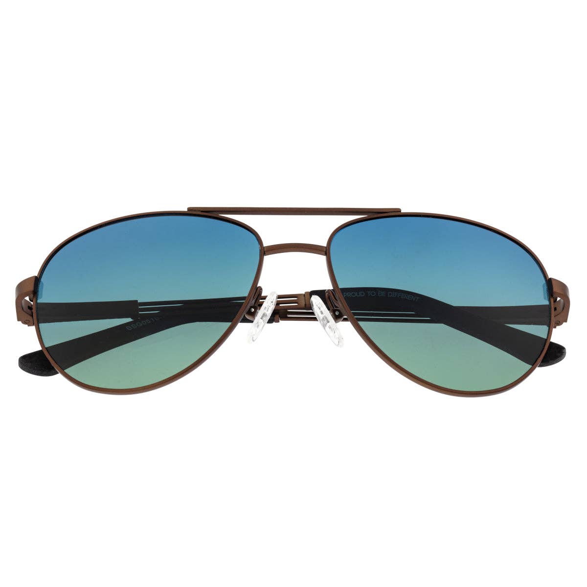 Breed Breed - Breed Leo Titanium Polarized Aviator Sunglasses: Black/Brown