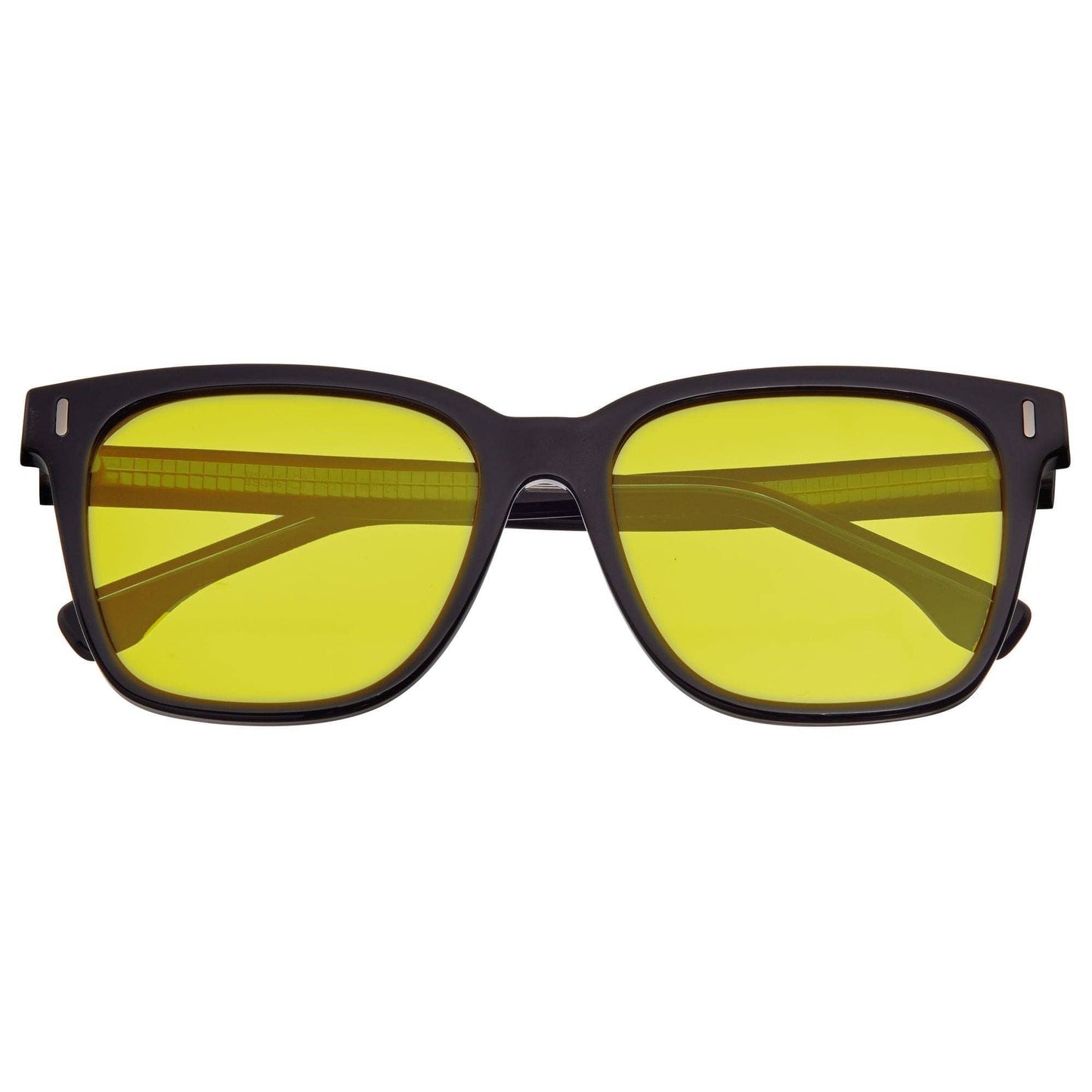 Breed Breed - Breed Linux TR90 Polarized Wayfarer Sunglasses: Black/Yellow