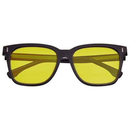 Breed Breed - Breed Linux TR90 Polarized Wayfarer Sunglasses: Black/Yellow