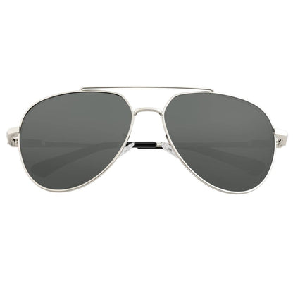Breed Breed - Breed Lyra Stainless Steel Polarized Aviator Sunglasses: Black/Black