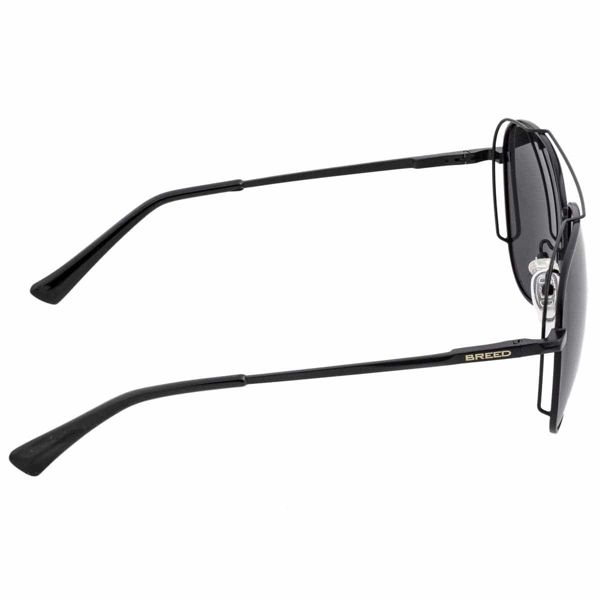 Breed Breed - Breed Lyra Stainless Steel Polarized Aviator Sunglasses: Black/Red-Yellow