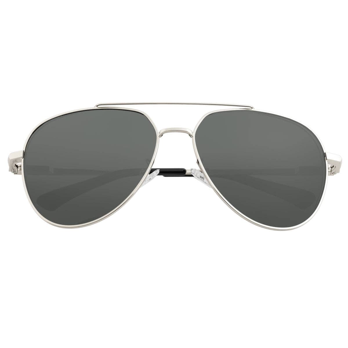 Breed Breed - Breed Lyra Stainless Steel Polarized Aviator Sunglasses: Gold/Black