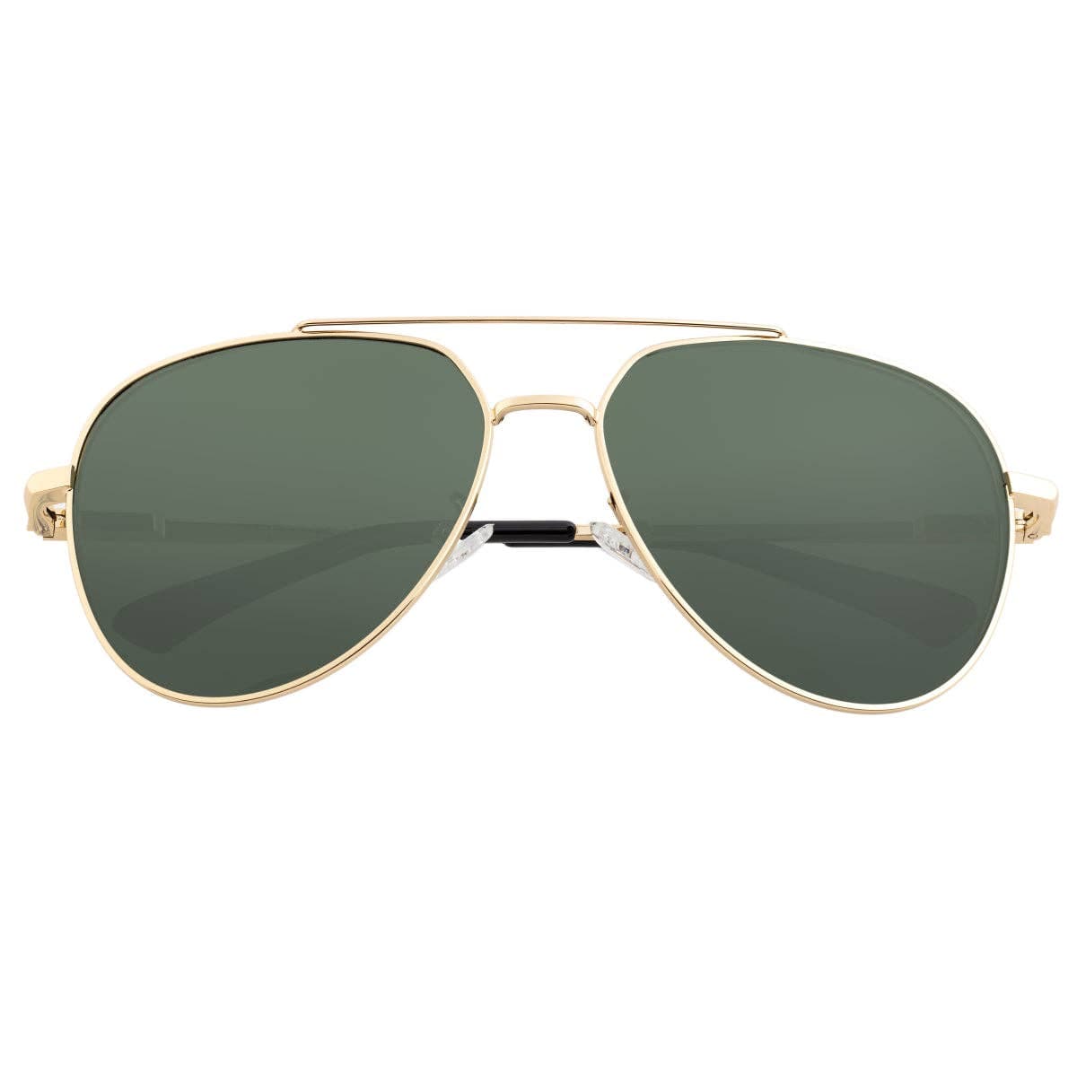Breed Breed - Breed Lyra Stainless Steel Polarized Aviator Sunglasses: Gold/Black