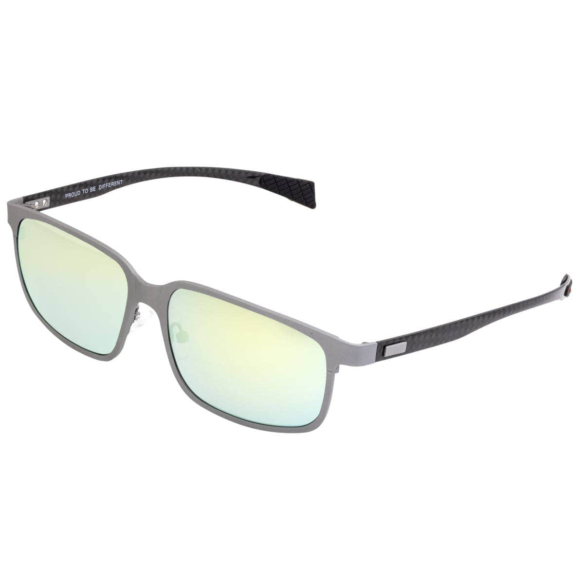 Breed Breed - Breed Neptune Carbon Fiber and Titanium Polarized Sunglasses: Silver/Gold-Yellow