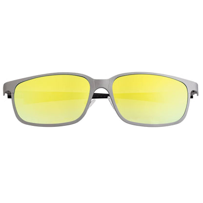 Breed Breed - Breed Neptune Carbon Fiber and Titanium Polarized Sunglasses: Silver/Gold-Yellow