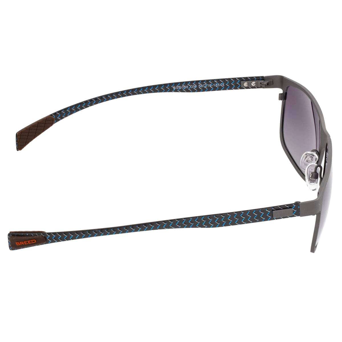 Breed Breed - Breed Neptune Carbon Fiber and Titanium Polarized Sunglasses: Silver/Gold-Yellow