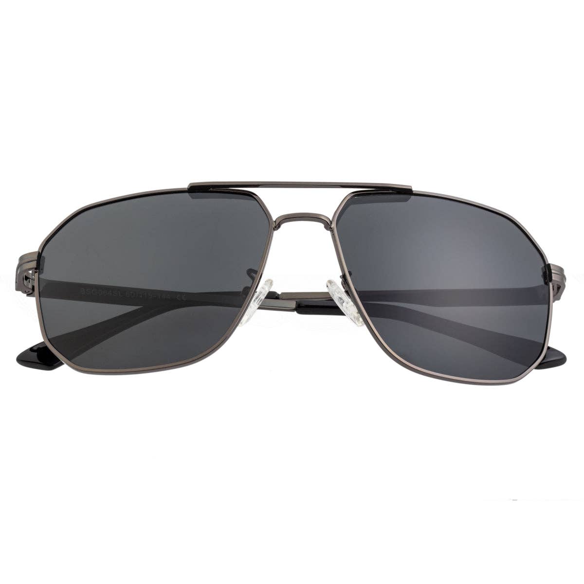 Breed Breed - Breed Norma Stainless Steel Polarized Aviator Sunglasses: Gunmetal/Blue
