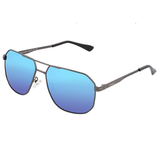 Breed Breed - Breed Norma Stainless Steel Polarized Aviator Sunglasses: Gunmetal/Blue