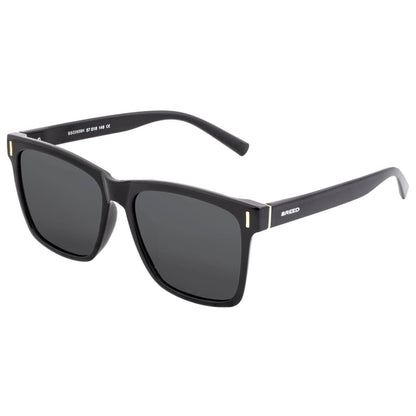 Breed Sunglasses Breed Pictor TR90 Polarized Wayfarer Sunglasses: Black/Silver