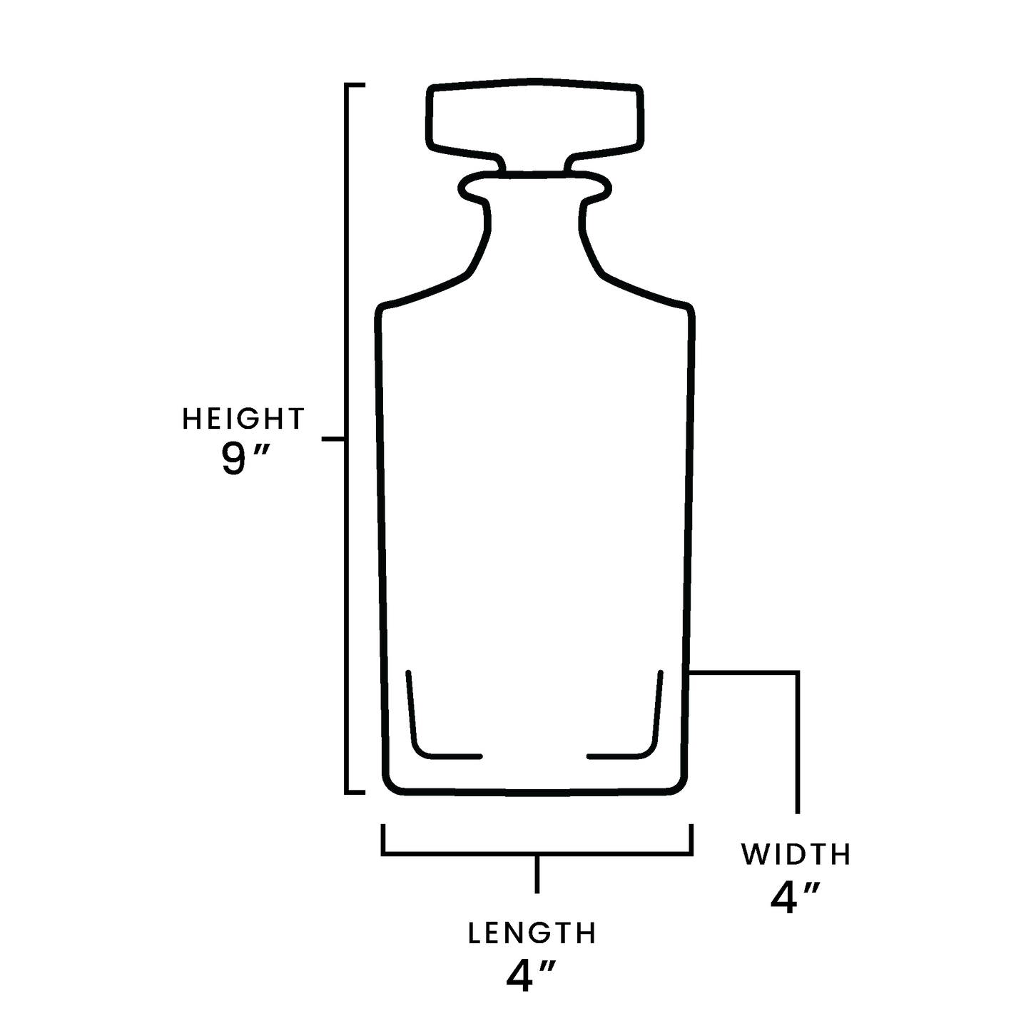 MakerFlo - 2 Glass Decanter Set: Single Set