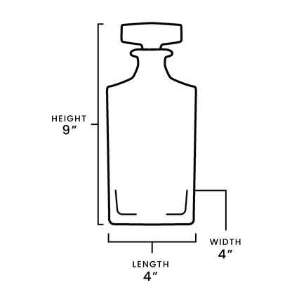 MakerFlo - 2 Glass Decanter Set: Single Set