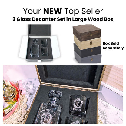 MakerFlo - 2 Glass Decanter Set: Single Set