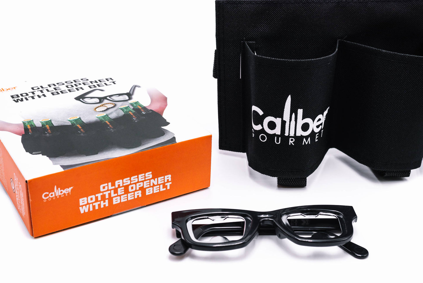CALIBER GOURMET / CAMPCO Bottle Opener Glasses Bottle Opener W/ Beer Belt