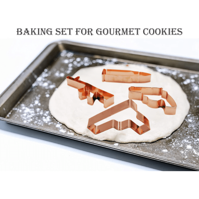 CALIBER GOURMET / CAMPCO CALIBER GOURMET / CAMPCO - Caliber Cookie Cutters, UZI, Grenade, Bullet, Revolver