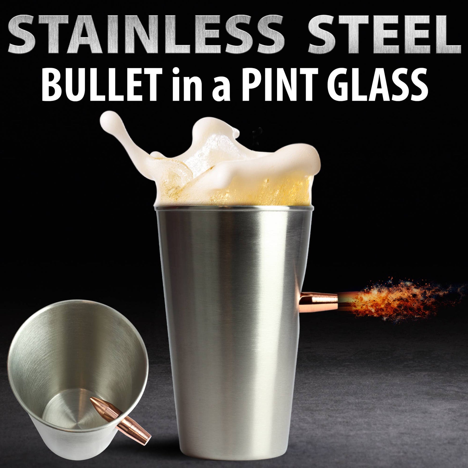 CALIBER GOURMET / CAMPCO CALIBER GOURMET / CAMPCO - Last Man Standing - Bullet Pint Stainless Steel