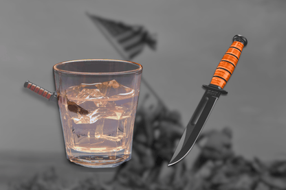 CALIBER GOURMET / CAMPCO CALIBER GOURMET / CAMPCO - Last Man Standing USMC Knife Whiskey Glass