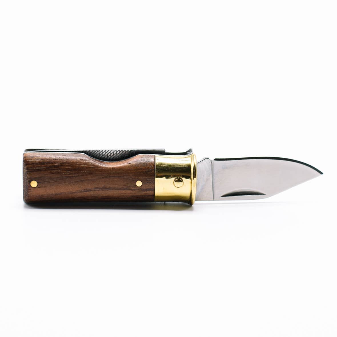 CALIBER GOURMET / CAMPCO CALIBER GOURMET / CAMPCO - Shotgun Shell Knife with Brass and Mahogany Wood Handle