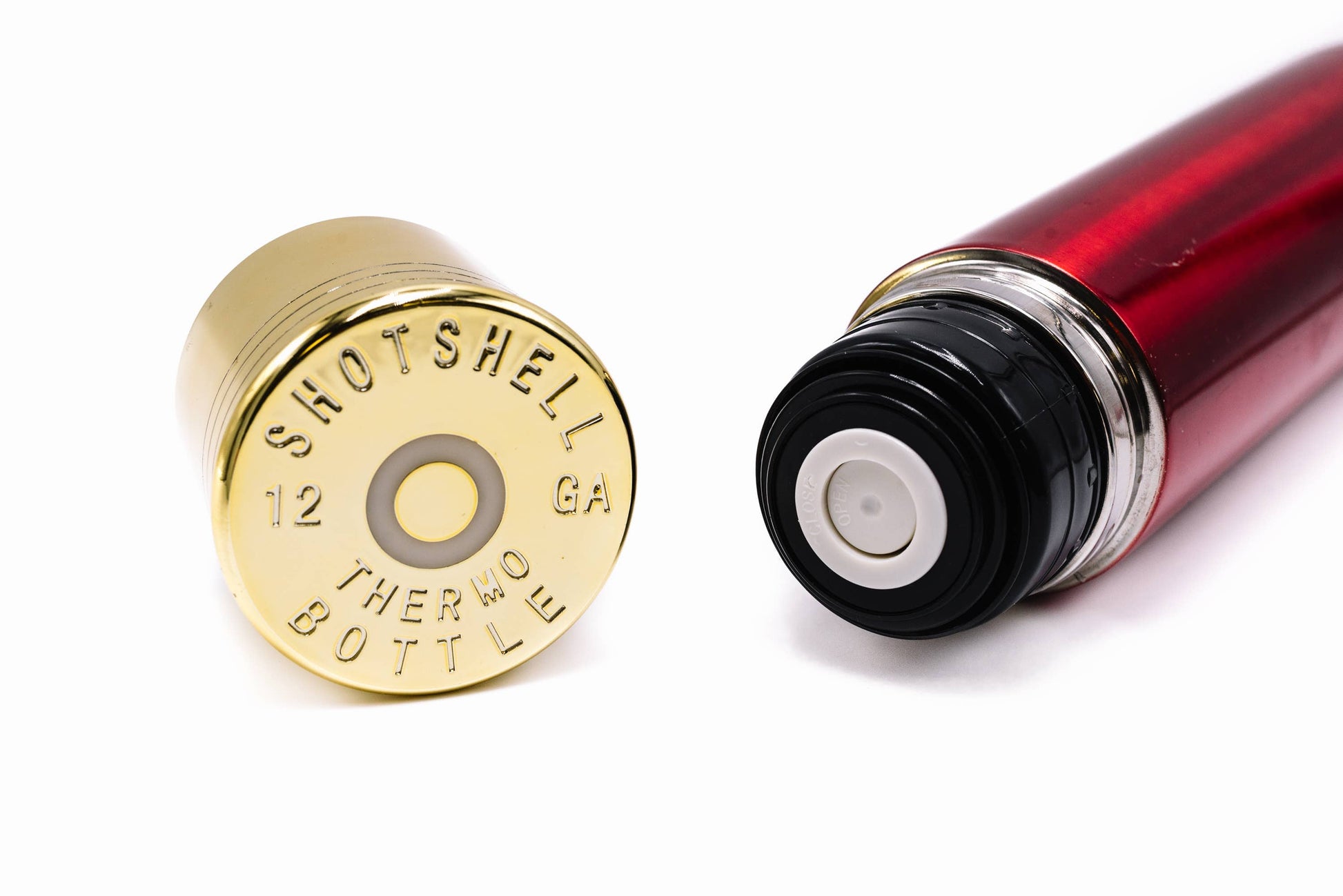 CALIBER GOURMET / CAMPCO CALIBER GOURMET / CAMPCO - Shotgun Shell Red Thermo Bottle 1 Liter 13" Tall Insulated