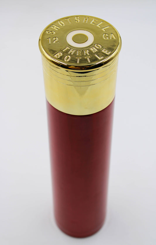 CALIBER GOURMET / CAMPCO CALIBER GOURMET / CAMPCO - Shotgun Shell Red Thermo Bottle 1 Liter 13" Tall Insulated