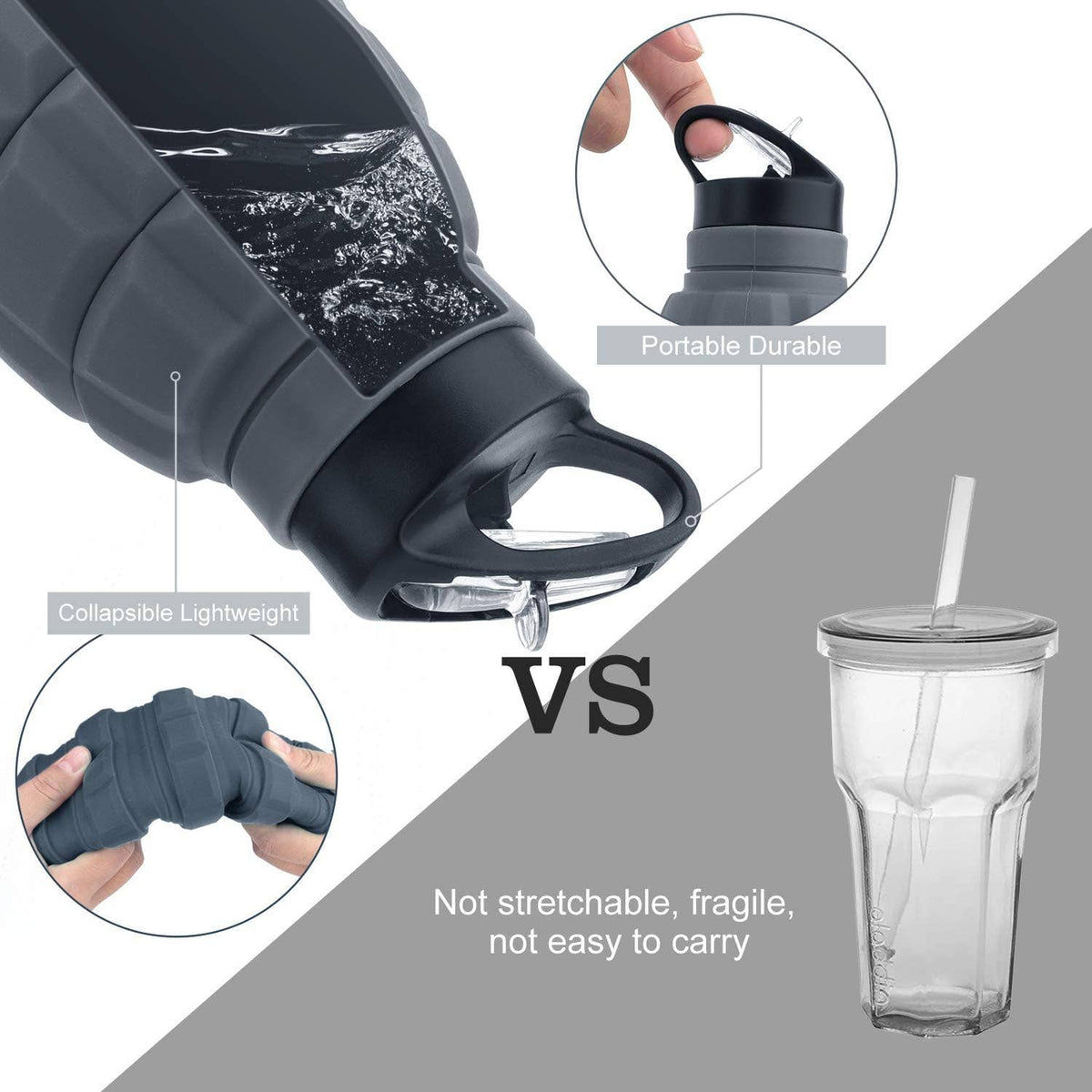 CALIBER GOURMET / CAMPCO CALIBER GOURMET / CAMPCO - Silicone Grenade Collapsible Bottle