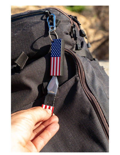 CALIBER GOURMET / CAMPCO CALIBER GOURMET / CAMPCO - USA Knife Keychain Display of 12