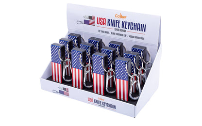 CALIBER GOURMET / CAMPCO CALIBER GOURMET / CAMPCO - USA Knife Keychain Display of 12