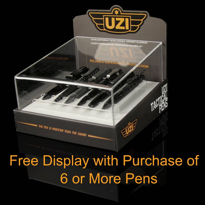 CALIBER GOURMET / CAMPCO CALIBER GOURMET / CAMPCO - UZI TACTICAL PEN W/GLASSBREAKER, BLACK