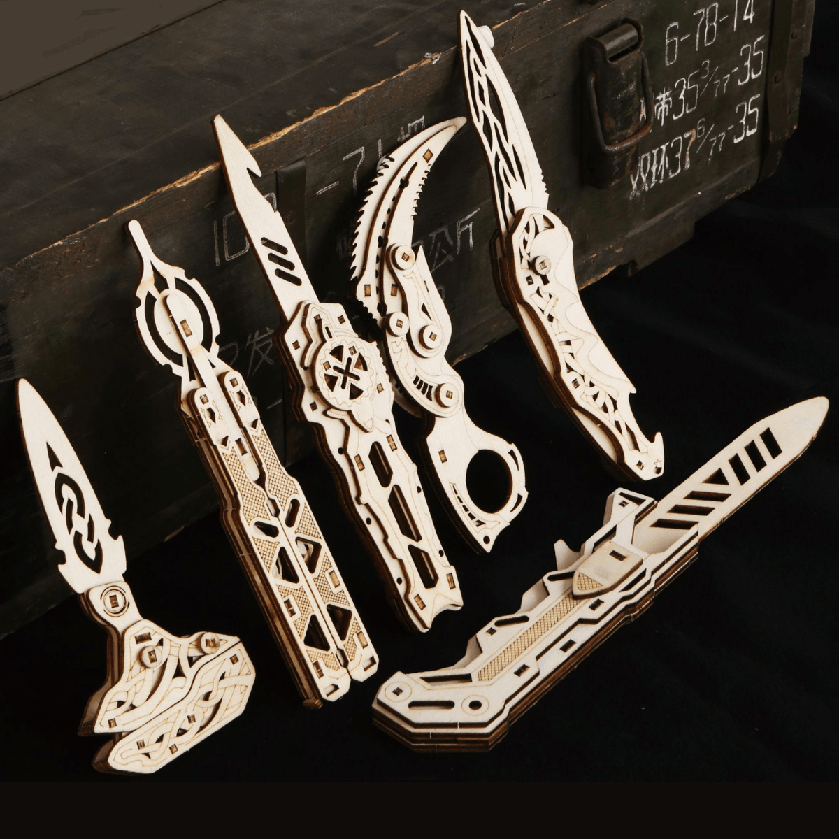 CALIBER GOURMET / CAMPCO Wood Knives Puzzles