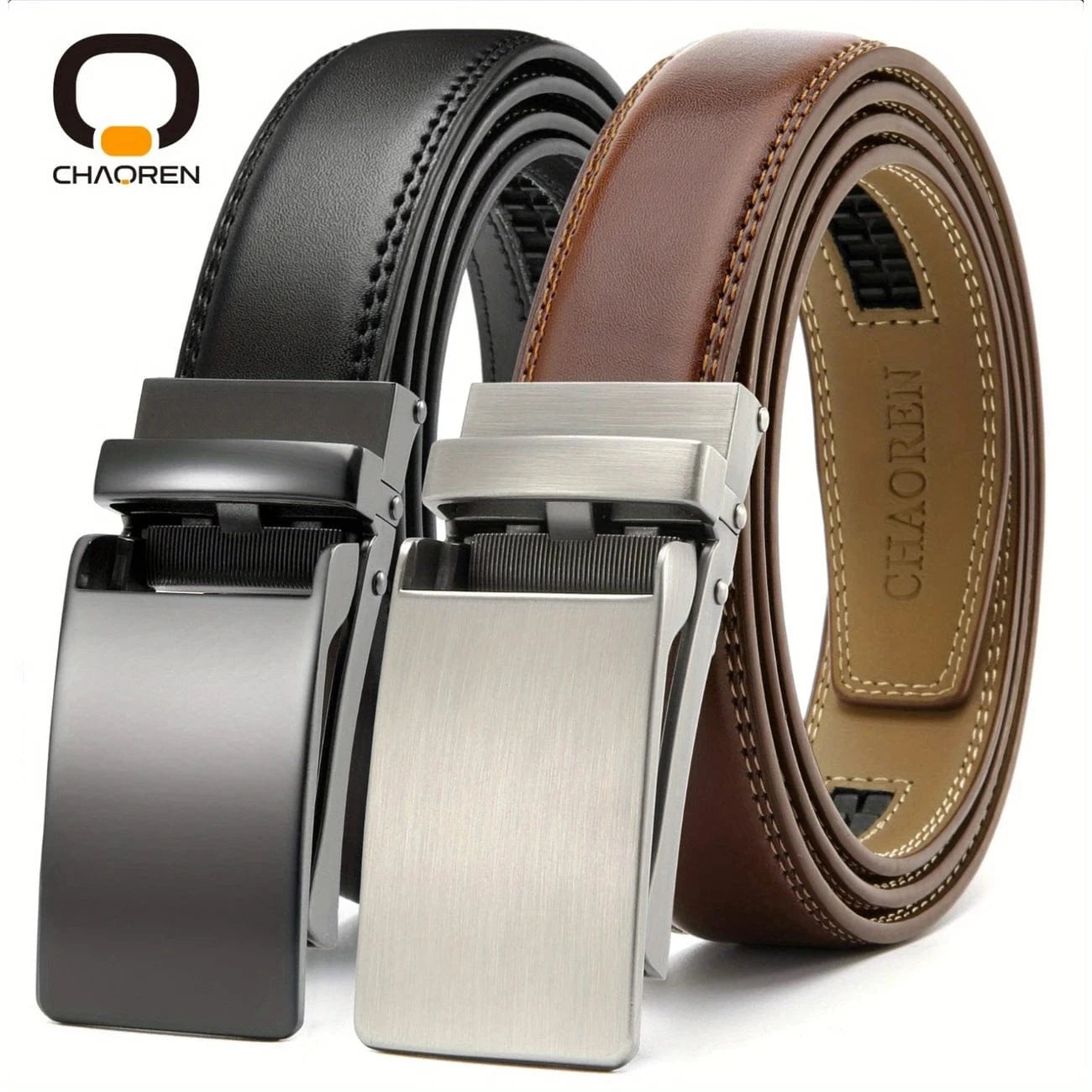 Chaoren Ratchet Belt Black-1 CHAOREN Men's Belts