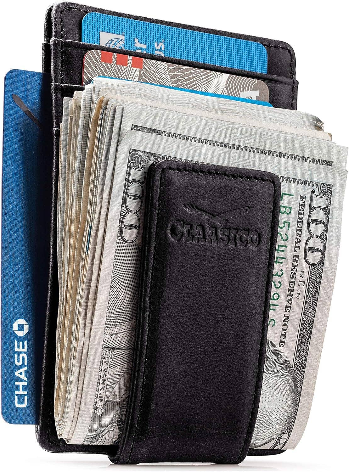 Claasico Claasico - Money Clip Leather Wallet For Men: California Dessert