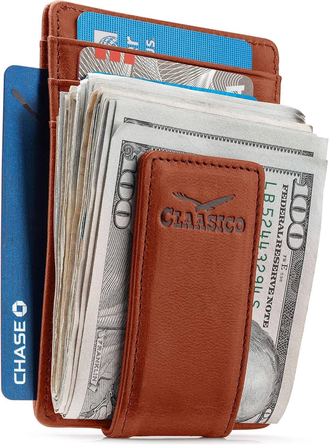 Claasico Claasico - Money Clip Leather Wallet For Men: California Dessert