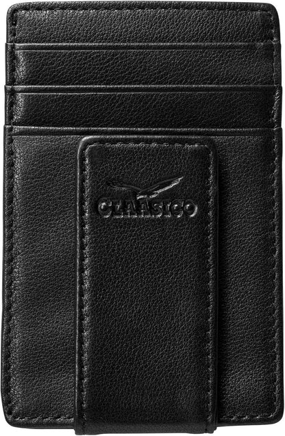 Claasico Claasico - Money Clip Leather Wallet For Men: Coffee