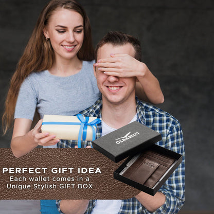 Claasico Claasico - Slim Money Clip Leather Wallet: Crosshatch Black